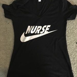 Black nike nurse shirt